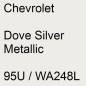 Preview: Chevrolet, Dove Silver Metallic, 95U / WA248L.